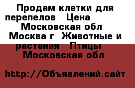 Продам клетки для перепелов › Цена ­ 3 950 - Московская обл., Москва г. Животные и растения » Птицы   . Московская обл.